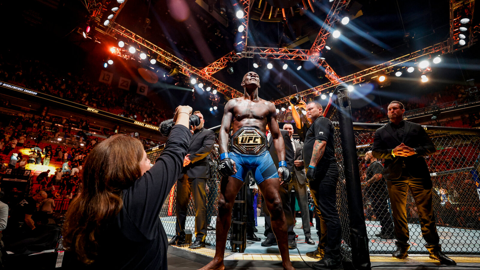 Israel Adesanya Stops Pyfer In UFC Seattle Main Event In Dominant Return Performance